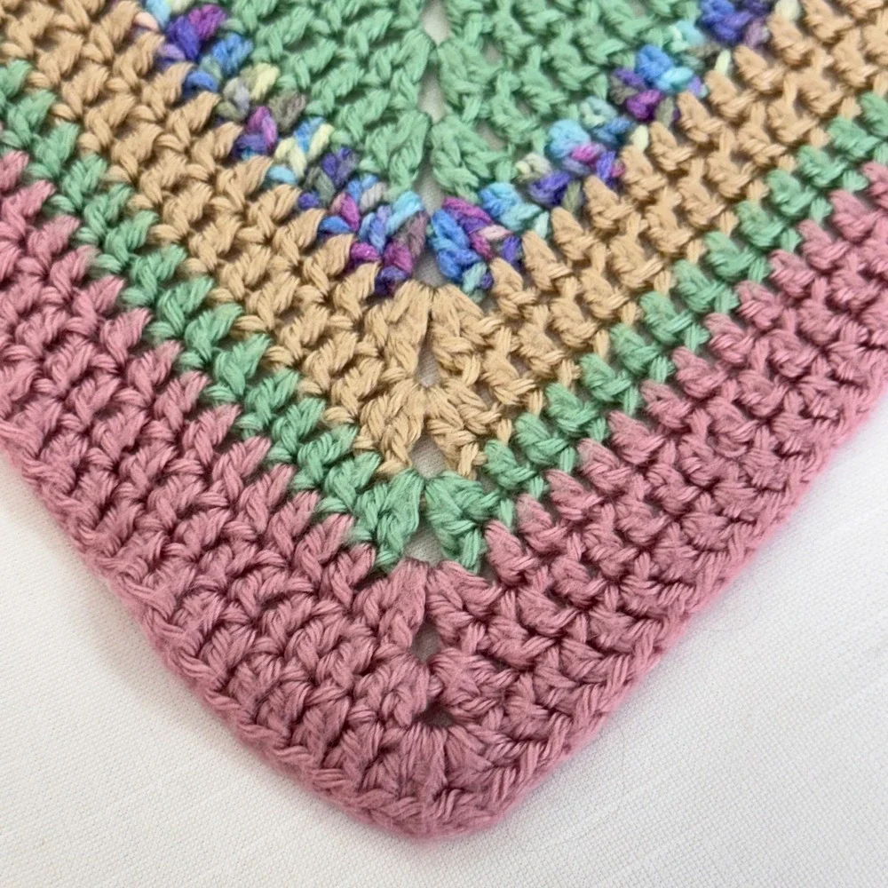 Handmade square crochet